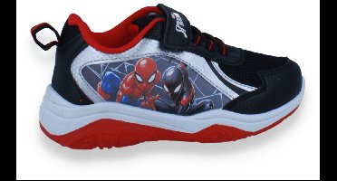 Spiderman Jongens Sneaker Met Lichtjes | Zwart | Maat: 30