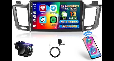 Autoradio Toyota RAV4 – Multimedia Systeem – Auto Radio – Navigatie Unit – Touchscreen Radio – 9 Inch Android 13 – Draadloos CarPlay & Android Auto