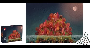 Janod Kidult Puzzel - De Rode Herfstkleuren - 2000 Stukjes - Geschikt Vanaf 10 Jaar