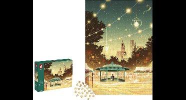 Janod Kidult Puzzel - Een Nacht In New York - 2000 Stukjes - Geschikt Vanaf 10 Jaar