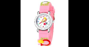 Kinderuurwerk - Balsport - Roze - Horloge - 3D