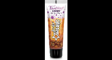 Paintglow Fantasy Chunky Glitter - Gezicht & body gel - Festival glitters - Face jewels - Make up - Dragon Heart Oranje - 12ml