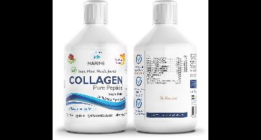 Swedish Nutra Liquid Vloeibare Collageen 10000 Marine - 500ml - Hyaluronzuur & Vitamine C - Anti-Rimpel Formule - Jeugdige Huid, Sterk Haar, Gezonde Nagels - Natuurlijk & Krachtig
