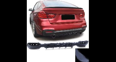 Passend Voor Bmw 3 serie F34 GT M Pakket Achterbumper Diffuser Glans Zwart Enkele Uitlaat Uitsparing Links en Recht M Performance Look 318 320 330 335 340 M3