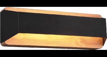 TRIO ARINO - Wandlamp - Zwart mat - incl. 1x SMD 13,5 W - Verlichting omhoog en omlaag - Dimbaar met schakelaar - Wandmontage - Lichtbron niet vervangbaar