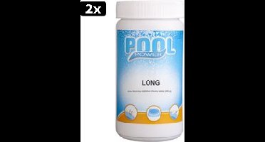 2x Pool Power Long Desinfectiemiddel voor Zwembaden - 1 kg