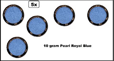 5x PXP Professional Colours 10 gram Royal blauw - Schmink Sint en Piet festival thema feest party fun
