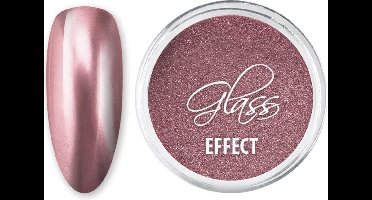 DRM Nail Art Spiegel Effect Nagelpoeder Glass Effect Dark Golden Pink #5