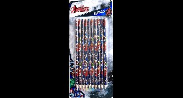 Disney kleurpotloden Marvel Avengers 24,5 cm hout - 10 stuks