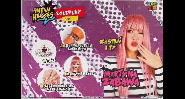 Influ Heroes - Martyna Fun verkleedde set | Pruik\ kroon\ stickers en armband