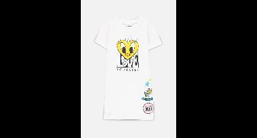 Looney Tunes - Tweety - Love Yourself Kinder Korte jurk - Kids 122/128 - Wit