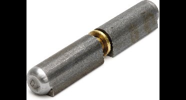 Dulimex Aanlaspaumelle - 150x20mm - messing pen/messing ring - blank staal