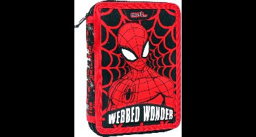 SpiderMan Gevuld Etui, Webbed Wonder - 21 x 15 x 5 cm - 31 st. - Polyester