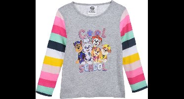 PAW Patrol - Longsleeve PAW Patrol - meisjes - grijs - maat 98