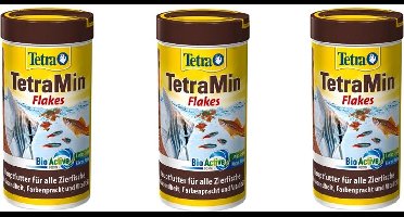 Tetramin - Bio Active - Vissenvoer - Vlokken - 250 ml - 3 stuks - Voordeelverpakking