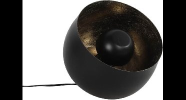 Tafellamp metaal - Zwart en goud - Tafellamp industrieel 36 cm