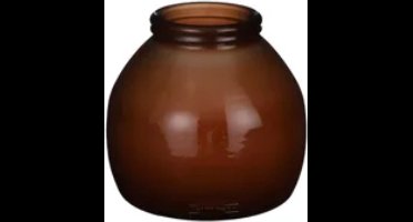 MICA DECORATIONS VAAS CIVITA BRUIN D 21 H 20 CM