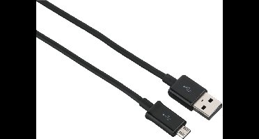 Hama 00200904 USB-kabel USB 2.0 0,9 m USB A Micro-USB B Zwart