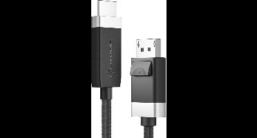 ALOGIC FUDPHD2-SGR video kabel adapter 2 m DisplayPort HDMI Zwart, Grijs