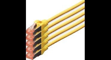 Digitus DK-1644-100-Y-5 netwerkkabel 10 m Cat6 S/FTP (S-STP) Geel