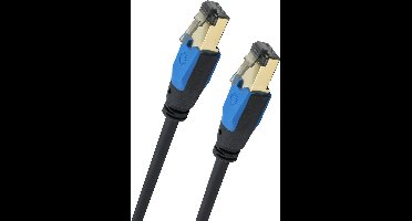 Oehlbach D1C19353 RJ45 Netwerkkabel, patchkabel CAT 8.1 2.00 m Zwart 1 stuk(s)