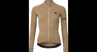 AGU Solid Fietsshirt Lange Mouwen Trend Dames - Leather - S