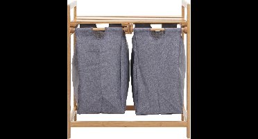 Brulo - Twee wasmanden - wasmand - Bamboo - 70 liter