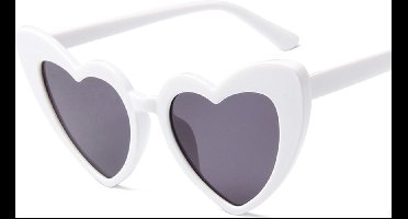 New Age Devi - Hart zonnebril - feestbril - Wit