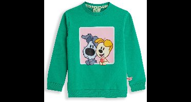 Woezel & Pip Sweater jongens - Groen - Maat 110/116 - Jongens trui