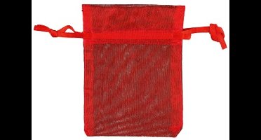Organza buidels 9x12 - 10 stuks rood