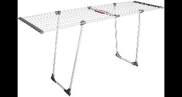 HI Wasrek/droogrek - wit - metaal - 111 x 55 x 5 cm - staand - wassen en drogen