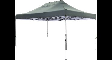 Partytent - Pop-Up Partytenten - Easy up Tent - Vouwtent - Party Tent Opvouwbaar - Camping of Markt - Grijs - 3x4.5m - Canopy Tent - Waterdichte - voor Tuin Evenementen - en Feesten - Zonwering - voor Feest - Tuin