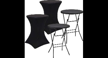 DailySupplies® Staantafel - Partytafel Inklapbaar - Statafel Rond - Stevig