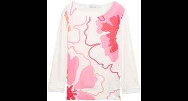 Tom Tailor - T-shirt - Maat S - Vrouwen - wit - Viscose