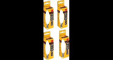 4 stuks Kodak LED C37 E14 200lm Warm 3W Non Dim RC Driver
