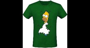 The Simpsons Homer Heren T-shirt - groen - XL
