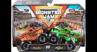 Hot wheels Monster Jam truck 2-pack Bog Hog & King Sling - monstertruck 9 cm schaal 1:64