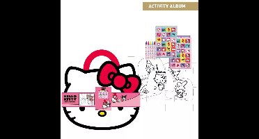 Hello Kitty Kleur- en Activiteitenset – Kleurboek met Stickers en Spelletjes – Creatief Speelplezier voor Kinderen