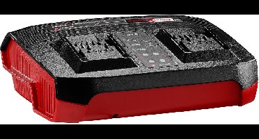 Einhell DUO-lader - Power X-Change - 18 V - Laadstroom 4A - Geïntegreerde wandhouder - Geschikt voor alle Power X-Change Accu's