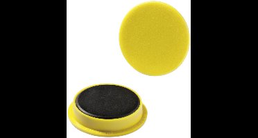 Duurzame magneten, 37 mm, 1.000 stuks, geel, 2 stuks, 470404