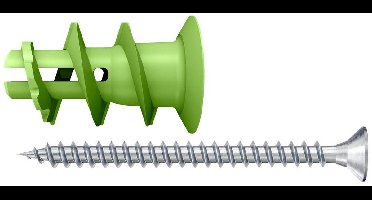 Fischer 532729 GK Green S K NV Gipsplaatplug 22 mm 1 set(s)