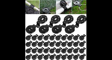 Zeynomax - Kunststof clips voor beschermingsdoek en zonnezeil bevestiging - 75 stuks voor broeikas - Tuinaccessoire