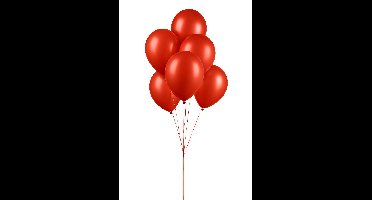 100 Rood Chrome Ballonnen - Ballonnen - 30 cm -100 stuks - Rood