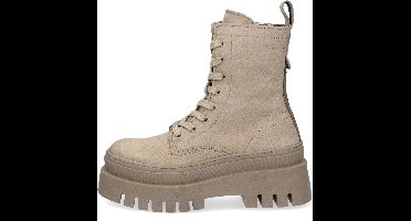 Tamaris Veterbooties taupe Leer - Maat 41