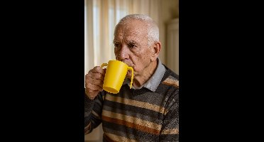 Vitility - Ergoplus Drinkbeker - Geel - Anti-lek - Licht