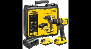 Stanley SFMCD720D2K FATMAX® V20 Accu Schroefboormachine 18V 2.0Ah in koffer
