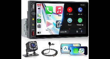 Autoradio met Klapscherm - Apple Carplay Scherm - Bluetooth Radio