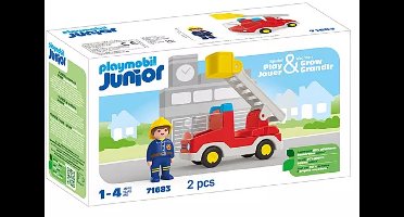 PLAYMOBIL Junior Brandweerwagen met ladder - 71683