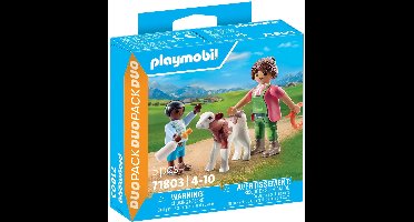 PLAYMOBIL DuoPacks Boer met kalf 71803