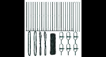 vidaXL - Hekpaal. - Groen